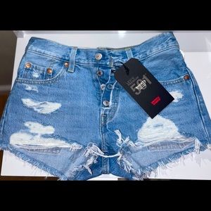 Levi’s Distressed Jean Shorts